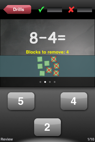 Math Drills Lite free app screenshot 2