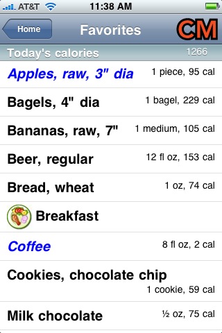 CalorieMinder Calorie, Nutrition and Exercise tracker free app screenshot 2