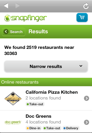 Snapfinger - Food Ordering free app screenshot 2