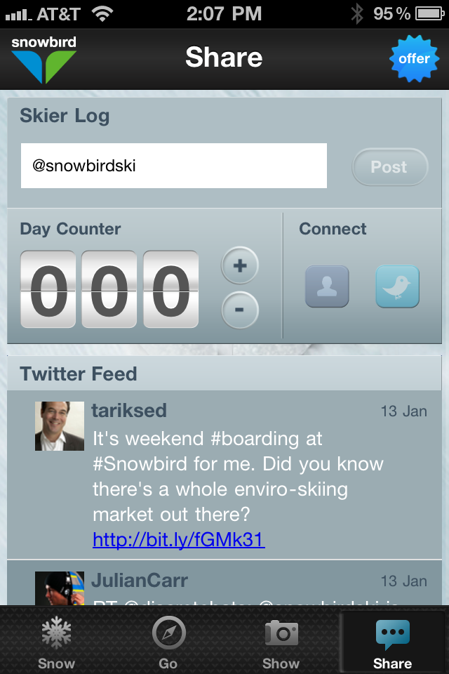 Snowbird free app screenshot 3