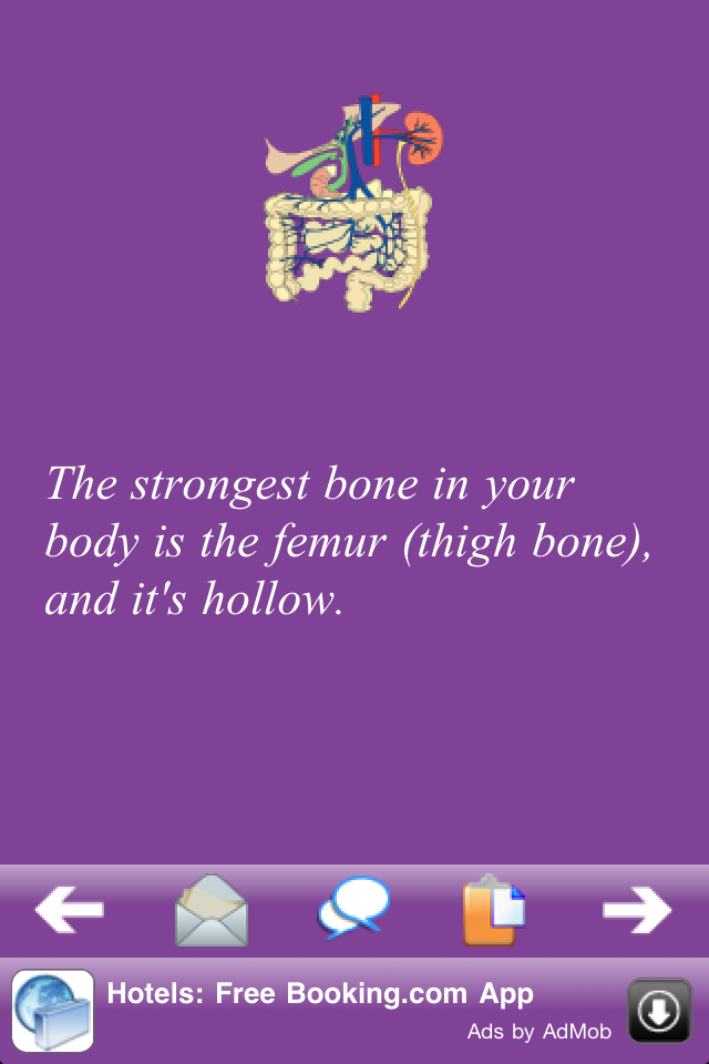 Anatomy Body Facts free app screenshot 1