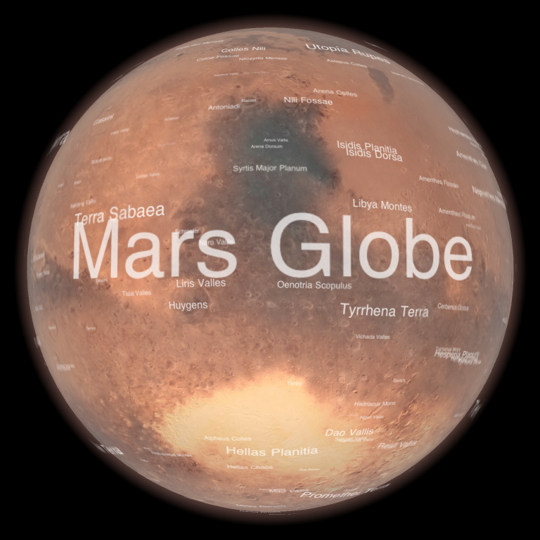 free Mars Globe iphone app