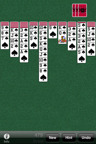 Spider Solitaire Free by MobilityWare free app screenshot 1