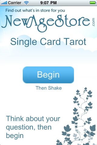 1 Card Tarot Reading from NewAgeStore.com free app screenshot 1