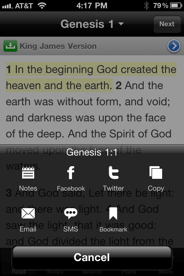 Bible free app screenshot 2