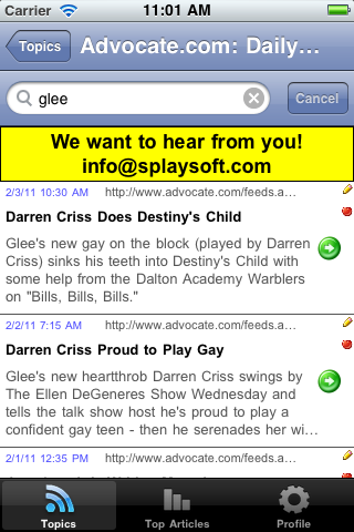 Gay News (The News App for Gay, Lesbian, Bi and Transgender People) free app screenshot 2