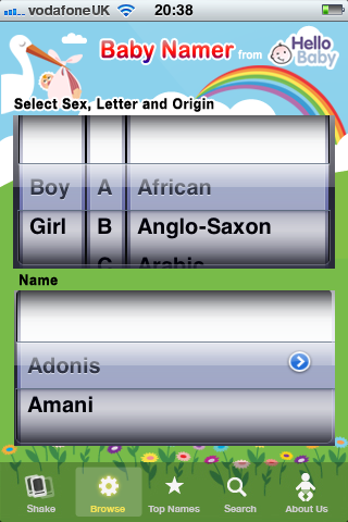 Baby Namer - Baby Name Generator free app screenshot 2
