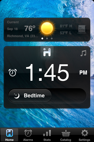 iHome+Sleep, the alarm clock app from the experts on alarm clocks free app screenshot 1