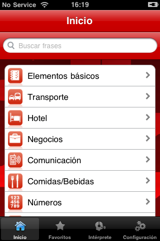 iLingua Portuguese Spanish Phrasebook free app screenshot 3