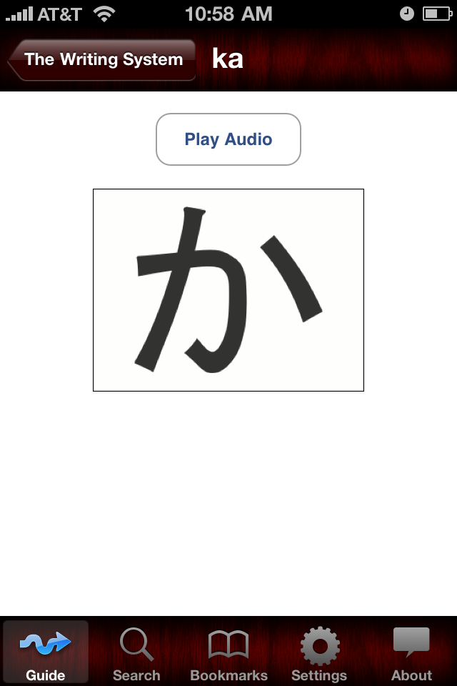 Learning Japanese free app screenshot 3
