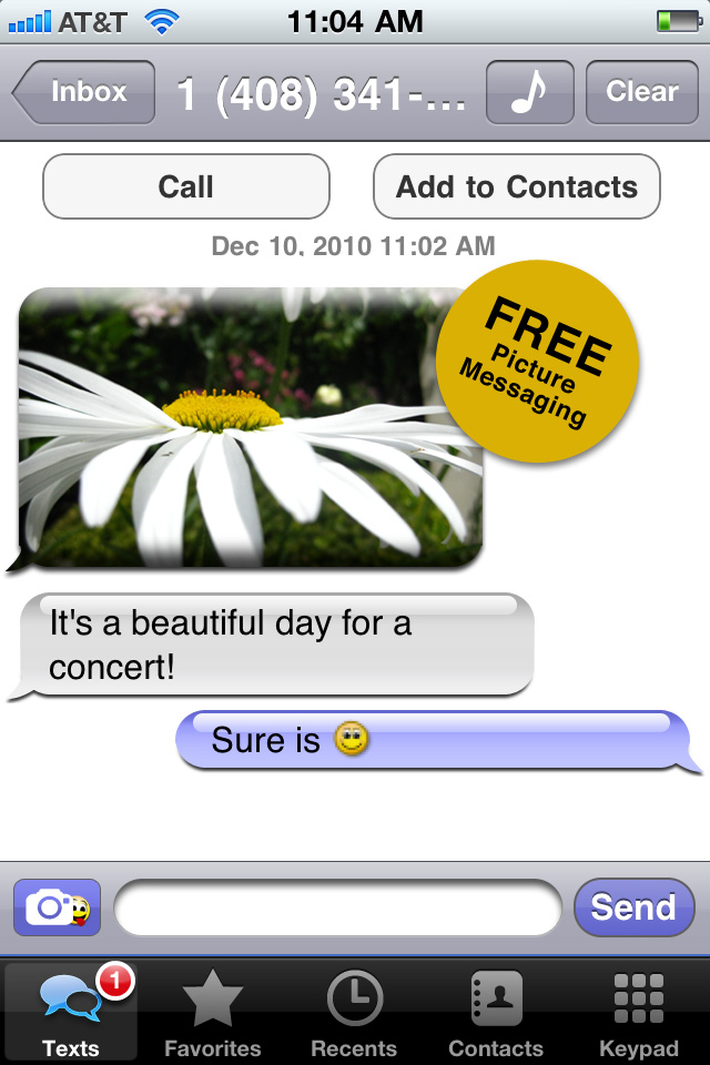 Textfree with Voice free app screenshot 3