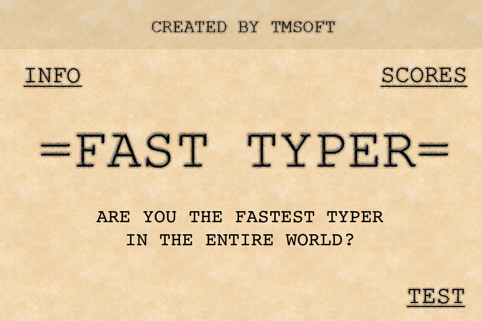 Fast Typer - Are you the Fastest Touch Typist in the World?