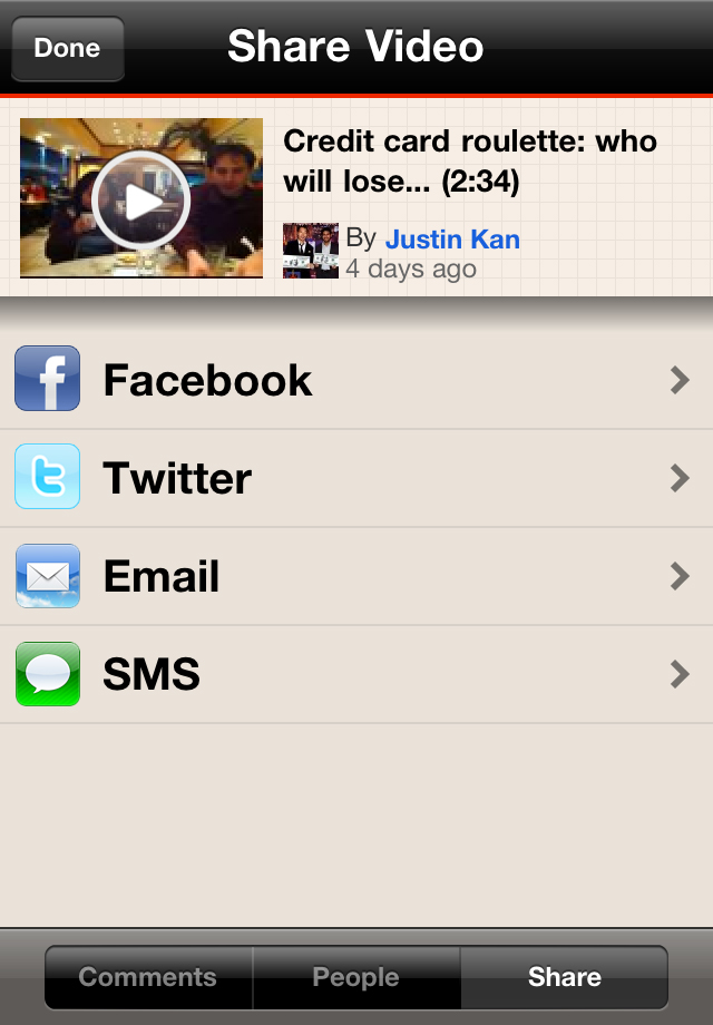 Socialcam free app screenshot 3