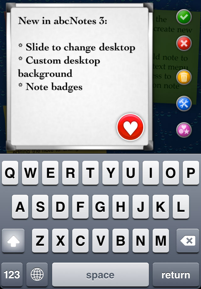 abc Notes - FREE Sticky Note Application free app screenshot 2