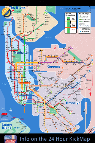 NYC Subway KICKMap Lite free app screenshot 2