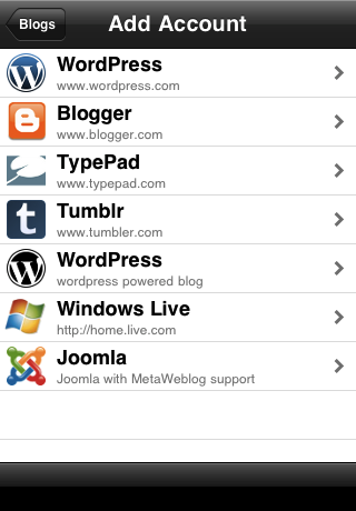 Free mobile blogging with BlogBooster free app screenshot 2