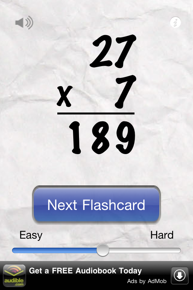 Awesome Flashcard Multiplication FREE free app screenshot 4