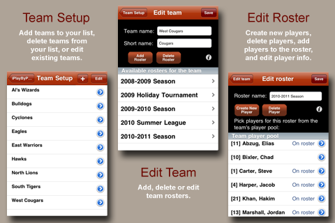 iPlayByPlay Basketball Scorekeeper free app screenshot 2