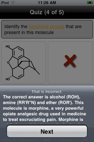 Organic Chemistry Nomenclature Quizillator free app screenshot 3