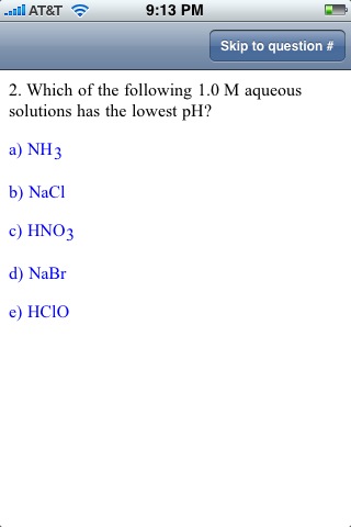 Chemistry SAT II Prep Lite free app screenshot 1