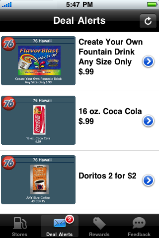 76 Hawaii Store Finder free app screenshot 3