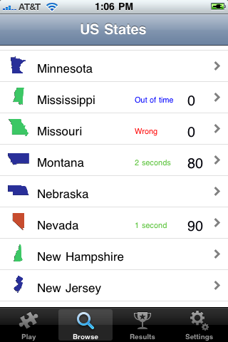 US State Flashcards free app screenshot 4