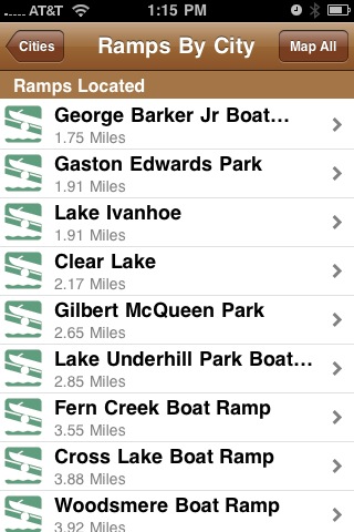 Boat Ramps free app screenshot 3