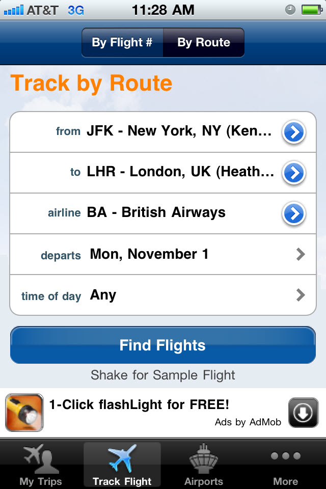FlightView Free - Real-Time Flight Tracker and Airport Delay Status free app screenshot 4