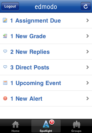 Edmodo free app screenshot 2