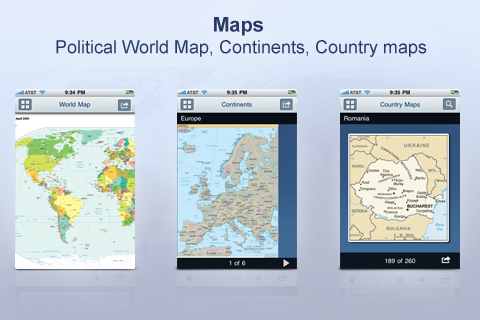 World Countries ALL-IN-ONE Free. 7 Educational Apps free app screenshot 3