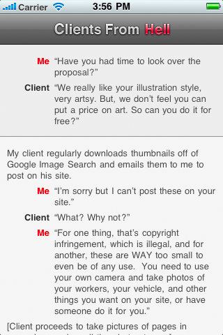 Clients From Hell Free free app screenshot 1