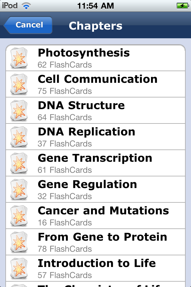 College Biology (Bio) 101 Flashcards free app screenshot 3