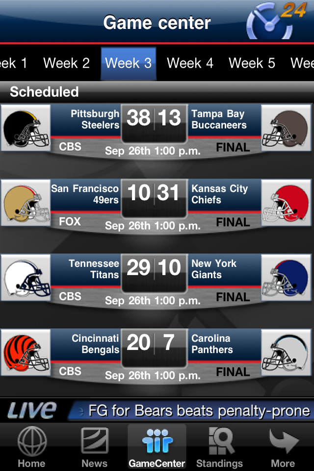 NFL livesports24 free app screenshot 3