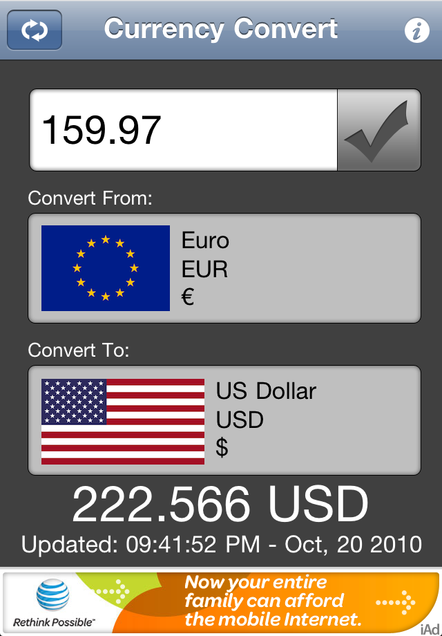 Currency Convert Free free app screenshot 1