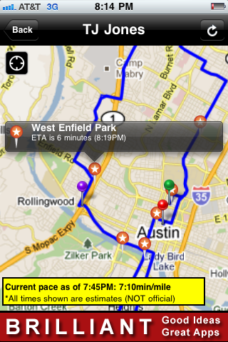 2011 LIVESTRONG Austin Marathon and Half Marathon free app screenshot 3