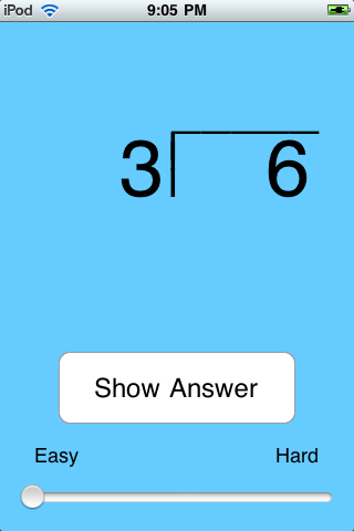 Awesome Flashcard Division FREE free app screenshot 1