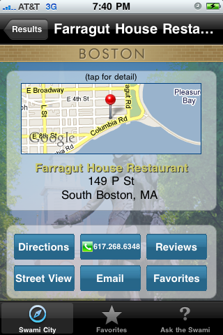 SwamiCity Boston free app screenshot 4
