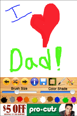 Kids Finger Painting FREE Father's Day free app screenshot 4