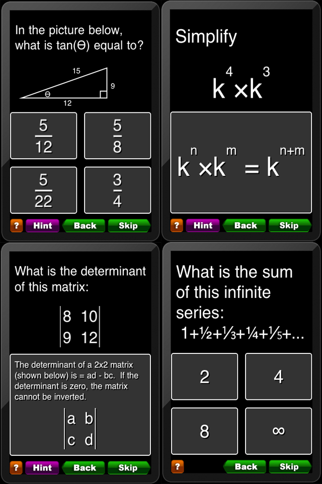 Math Skills free app screenshot 3