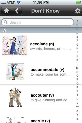 SAT Vocabulary Visuals and Audios by VocabAhead free app screenshot 1