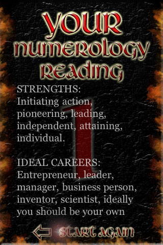 A FREE Numerology Reading free app screenshot 1