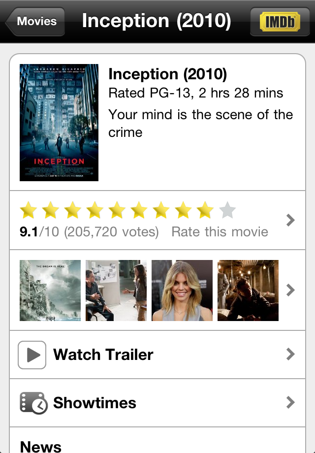 IMDb Movies & TV free app screenshot 3