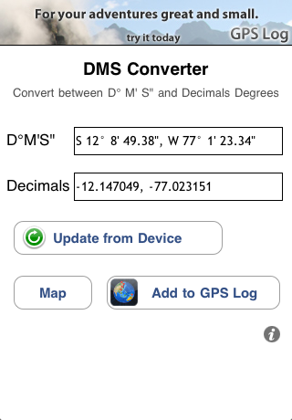 DMS Converter free app screenshot 1
