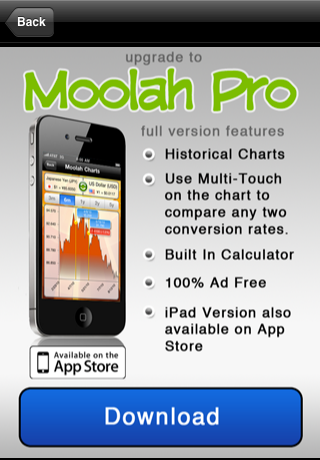 Moolah - Currency Exchange Rates Converter free app screenshot 3