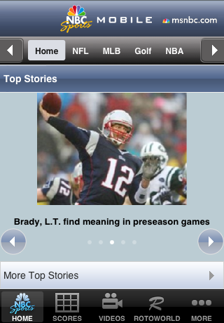 NBC Sports Mobile free app screenshot 1