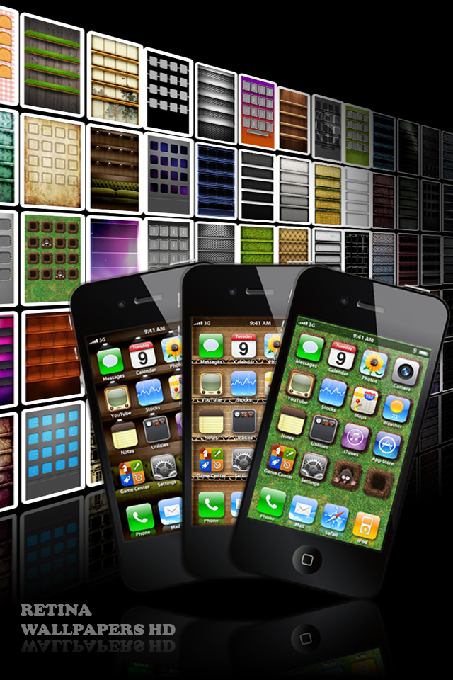 Retina Wallpapers HD  with Glow Effects - 640x960 Wallpaper and Background free app screenshot 3