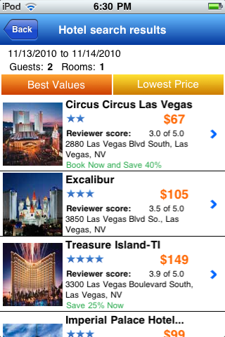 Orbitz Flights, Hotels, Cars free app screenshot 2