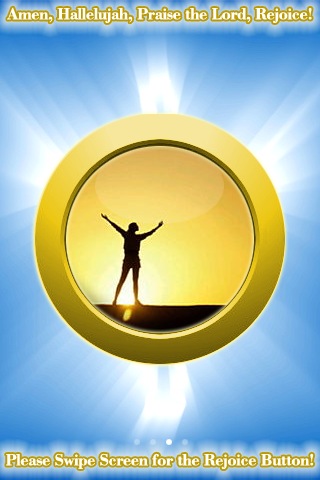 Image of Amen, Hallelujah, Praise the Lord, Rejoice Buttons!