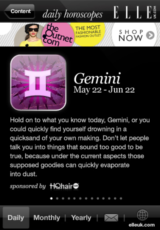 ELLEuk.com astrology free app screenshot 2