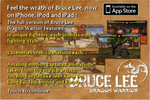 Bruce Lee Dragon Warrior Lite free app screenshot 4